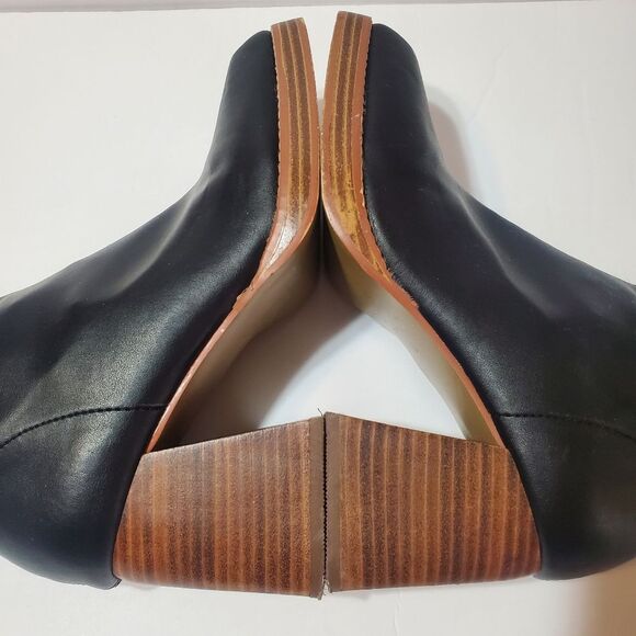 ASOS DESIGN Wide Fit Ratio Square Toe Sock Boots in Black Size 8 - Picture 6 of 14